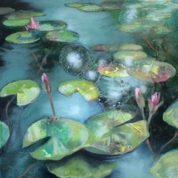 Lisa Hebden - Waterlilies - Twin Lilies